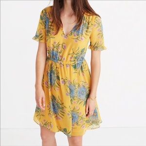 Madewell Sweetgrass Ruffle-Sleeve Dress